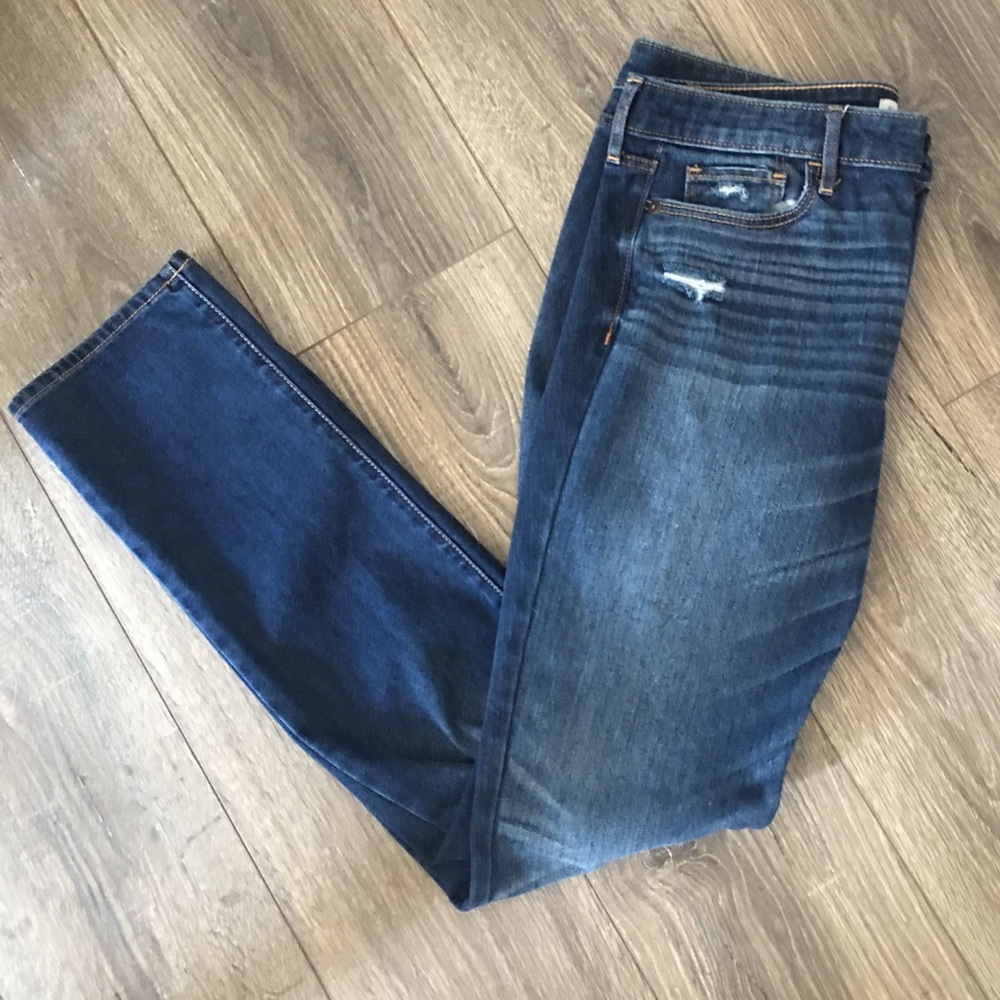 Abercrombie Straight Leg with Distress Detailing